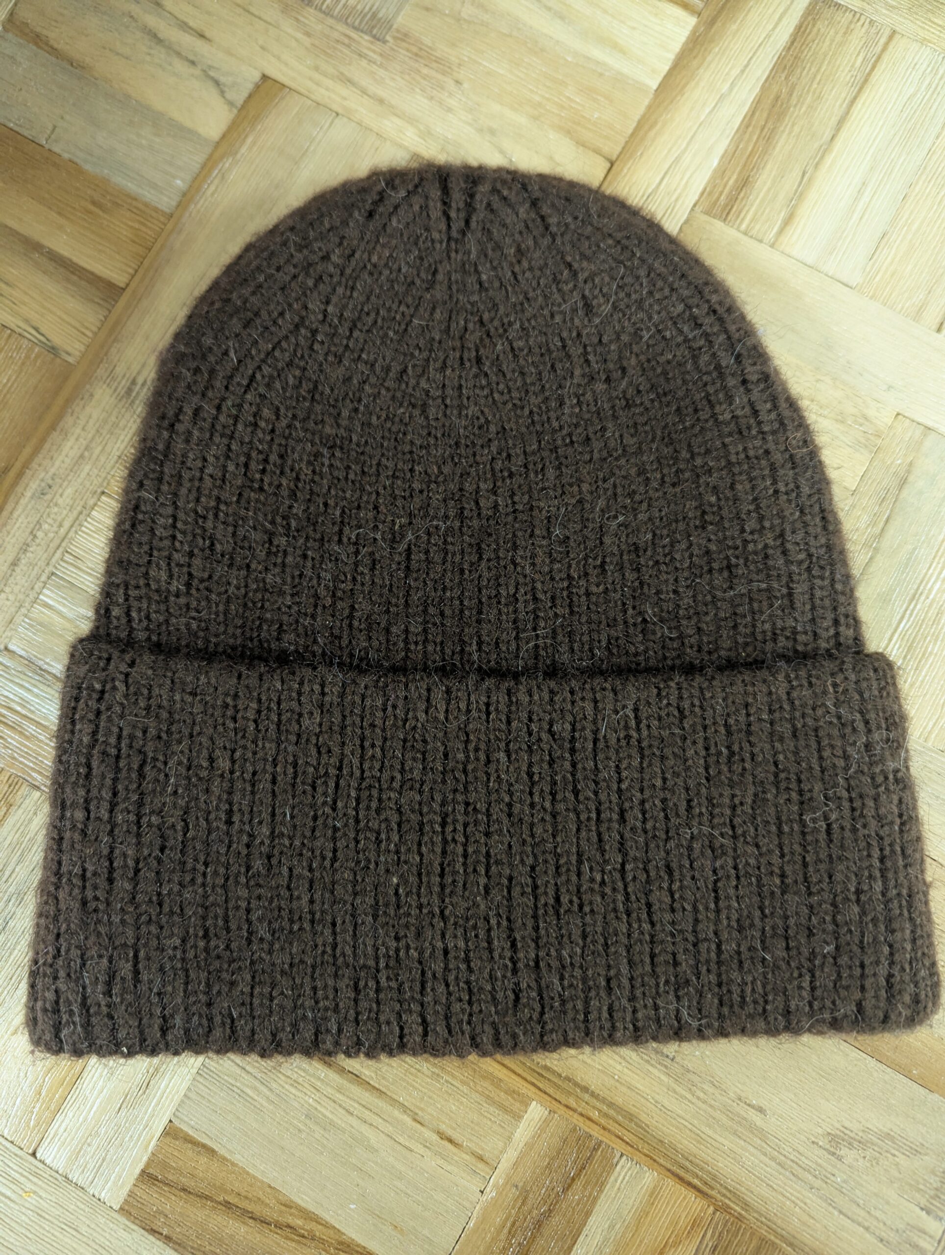 bonnet marron polyester recyclé