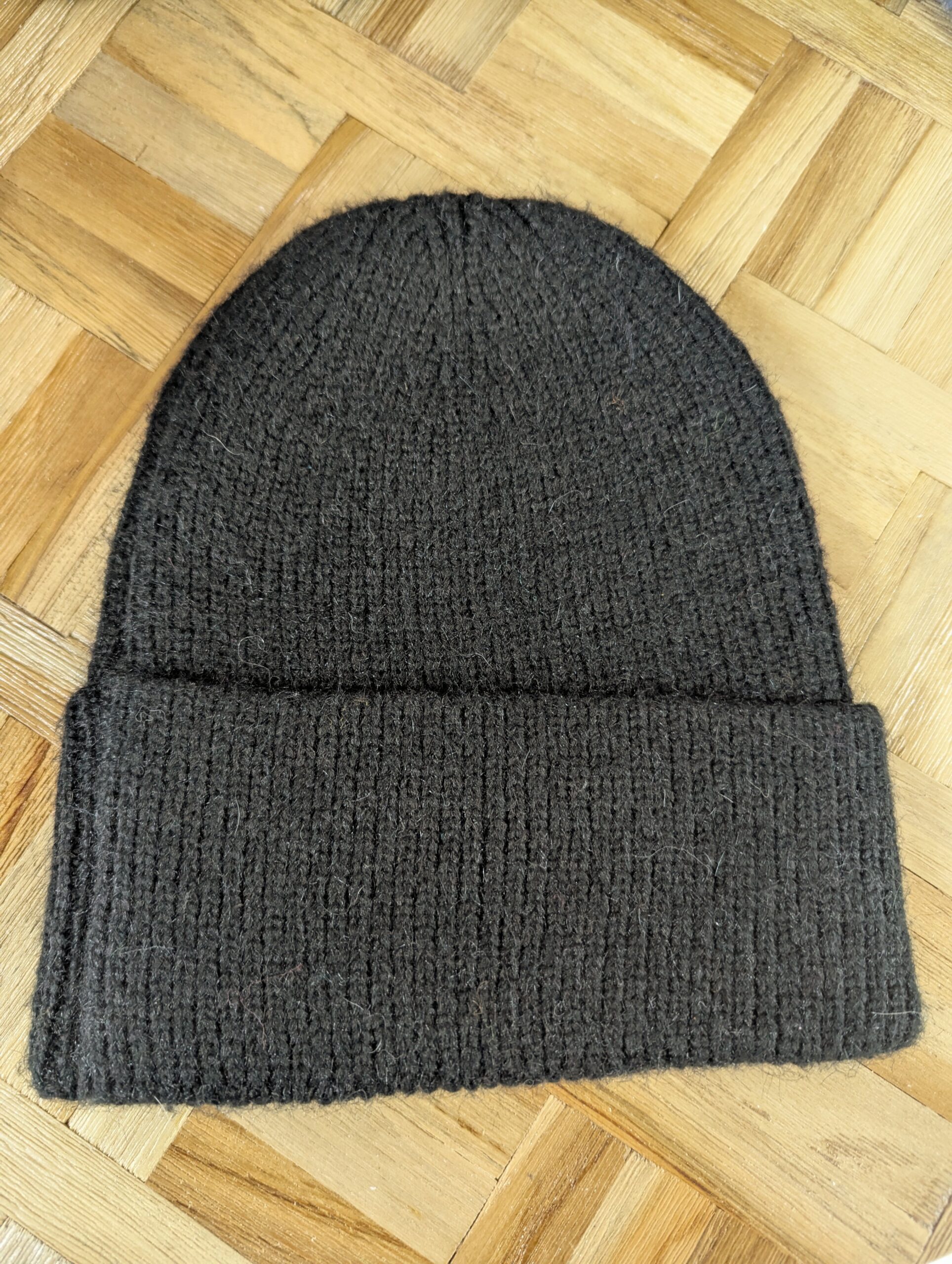 bonnet noir intense polyester recyclé