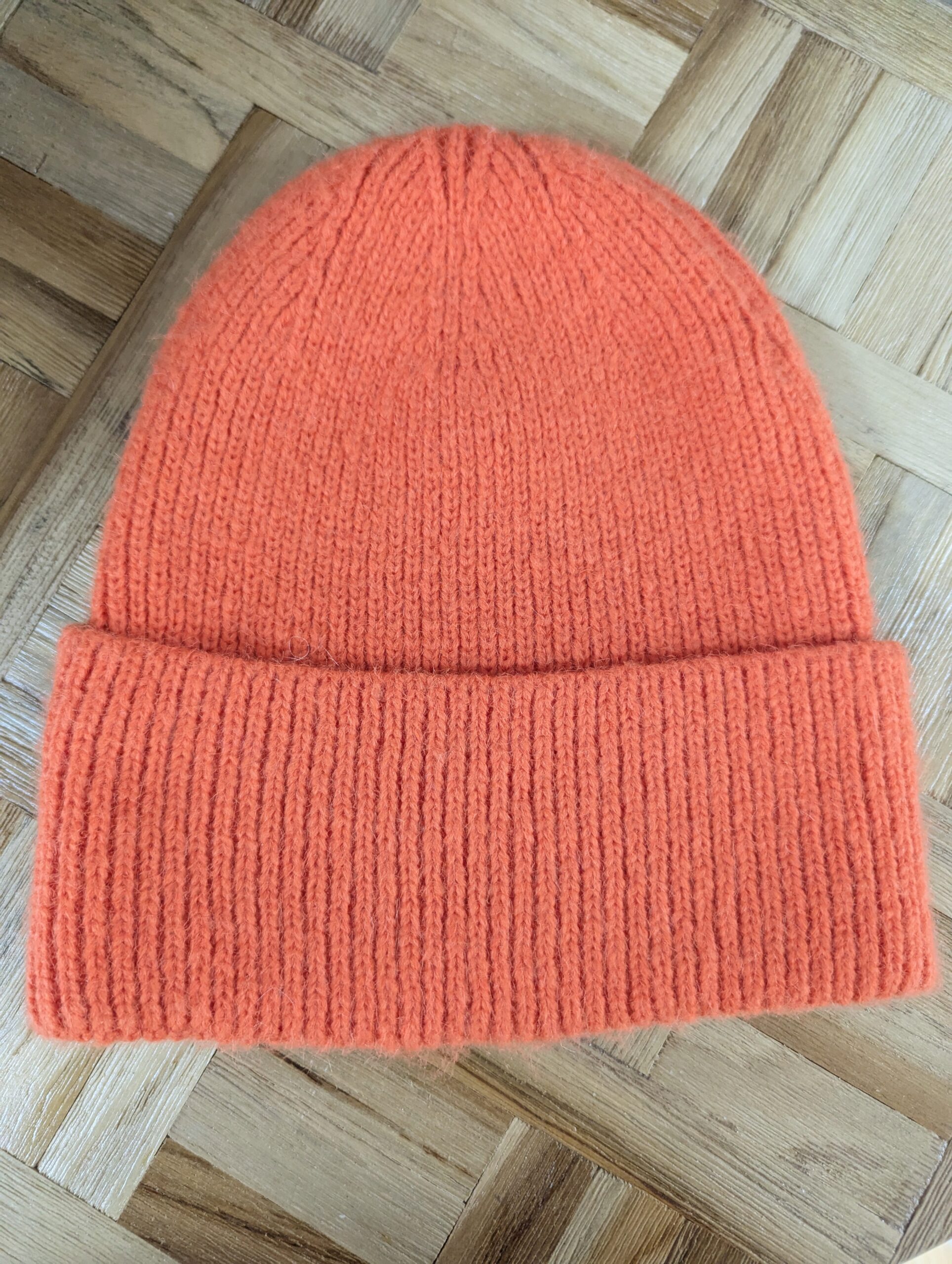 bonnet orange polyester recyclé