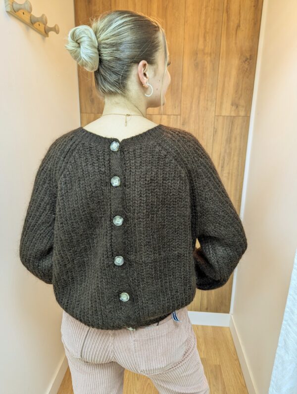 Gilet Alba couleur CHOCO de la marque ycoo Paris