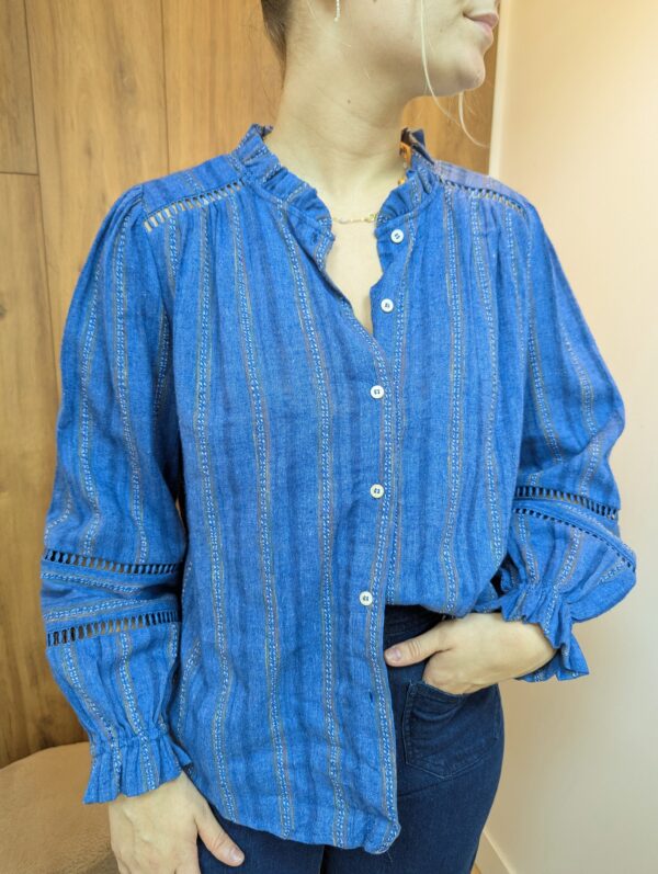 Chemise Johanna bleu jean marque ycoo