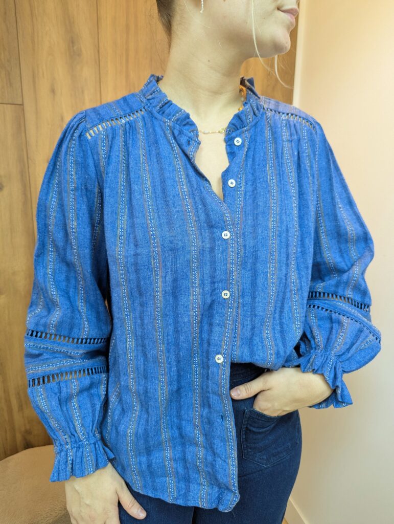Chemise Johanna bleu jean marque ycoo