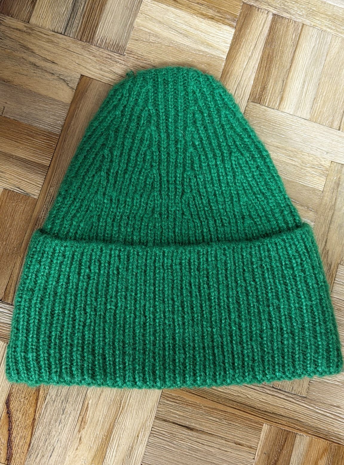 bonnet vert polyester recyclé