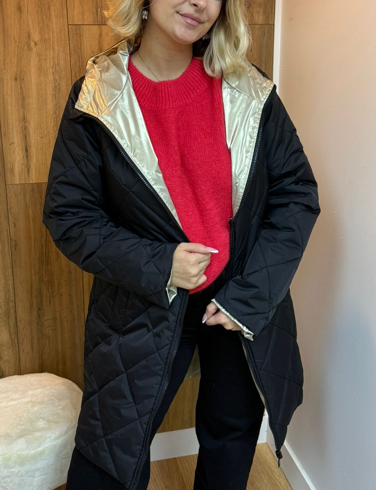 parka danaé noir et imperméable marque Escandelle