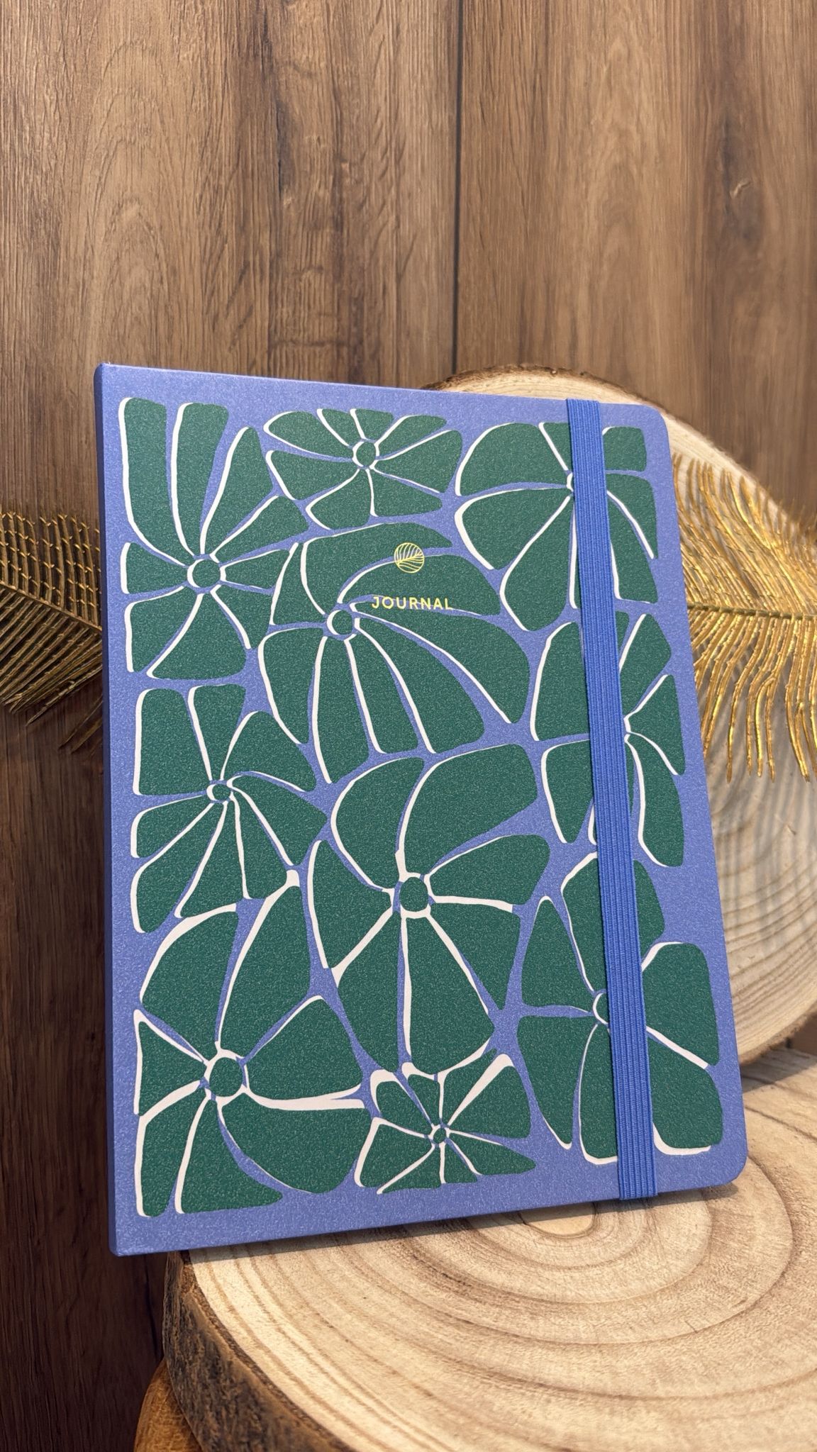 Journal à fleurs Maé Bleu